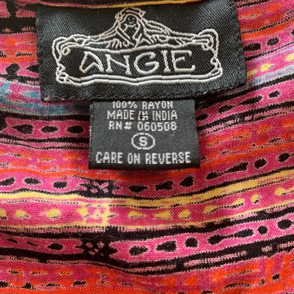 ANGIE bright multicoloured mini dress/tunic - Picture 5 of 7